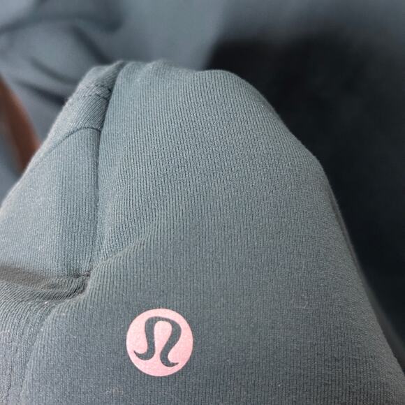 LULULEMON Rulu Running Long-Sleeve Mock Neck Shirt Green Jasper Sz 14 {OO49} - Picture 6 of 8